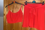 Skirt and top set