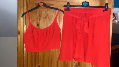 Skirt and top set
