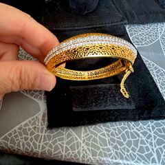 925 Silver Bracelet with Gold Plating