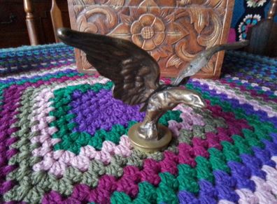 Brass Eagle Car Mascot