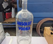 Large Empty Vodka Bottle Money Jar