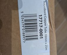 Microbore 10mm copper pipe 25M
