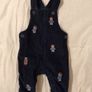 Paddington Bear Blue Corduroy All In One Dungaree,s Image 4