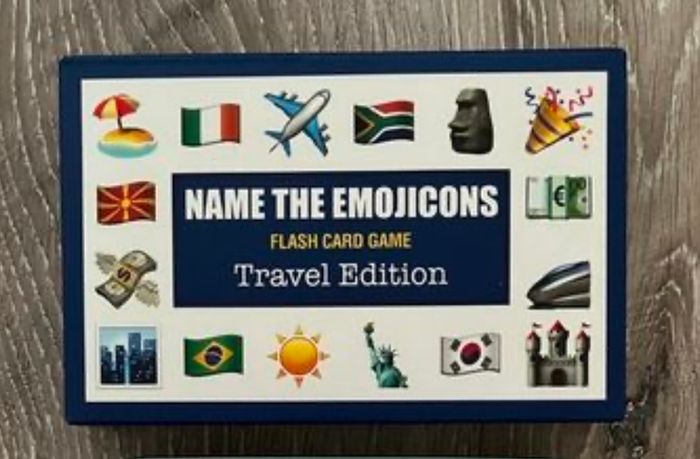 Name The Emojicons Flash Card Game: Travel Edition