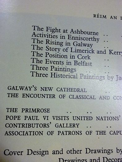 Capuchin Annual 1966 Anniversary articles on 1916 Rebellion Rising  IRA Sinn Fein