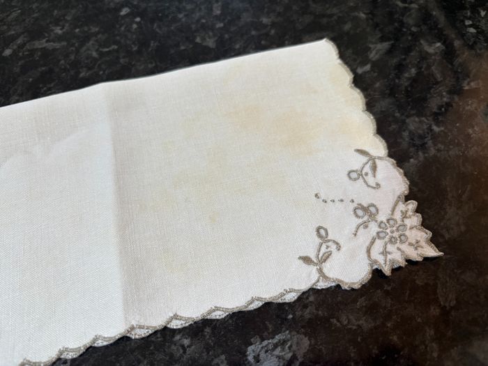 Vintage Set of 6 Embroidered Napkins