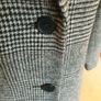 Ladies grey black checked coat uk 8-10 Image 4