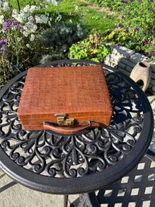 Antique Leather Jewellery Box