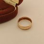 9ct Gold Band Ring - Size P - Fully Hallmarked Image 2