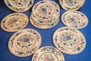 Set of 10 Masons Ironstone Regency dinner plates