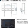 Ultra Slim TV Wall Bracket Mount for 23-60 inchs LCD LED TVs, Low Profile Tilt TV Wall Mount up to VESA 400x400mm, 50 inch tv wall bracket with Spring Locking System, Includes 5 Cable Ties (FREE POSTAGE) Image 2