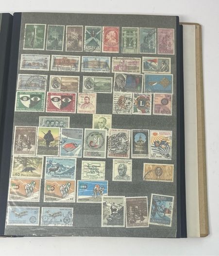 Collection: Cyprus, Greece, Italy and San Marino Stamps both mint an commemorative stamps on 41 pages