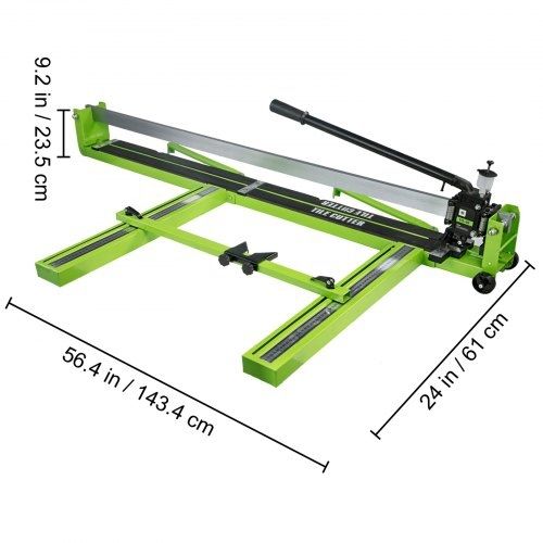 Tile Cutter 47-Inch Manual Tile Cutter 1.4-Inch Tile Cutting Machine Ceramic Porcelain Tile Cutter with Laser Guide All-Steel Frame and Bonus Spare Cutter Wheels Tile Cutter Hand Tool