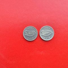 2 Irish 10p 1993 and 1994