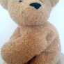 Vintage Sunkid Germany Fuzzy Laying Teddy Bear 40cm Image 2