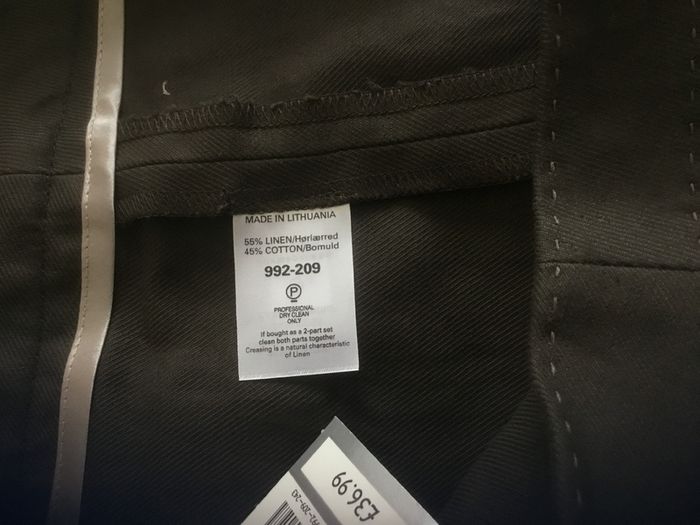 Next linen cotton mix tailored trousers