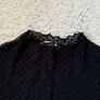 womens lace black top Image 2