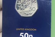RARE  50p 2019 75th Anniversary D-day 2019 Change checker in blister slip