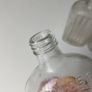 326 - Set of 3 Vintage Clear Glass Collectible Decorative Scrubbs Bottles Image 4