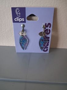 Claire's Clip-on Earrings Fairy Wing