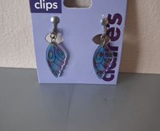 Claire's Clip-on Earrings Fairy Wing