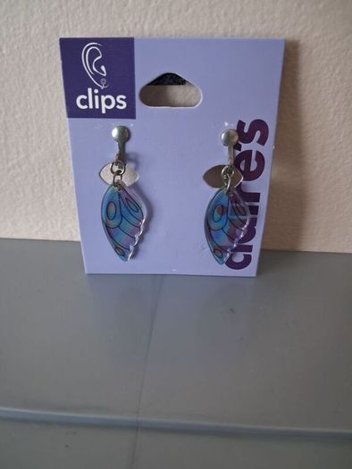 Claire's Clip-on Earrings Fairy Wing