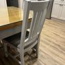 Solid wood extendable Kitchen Table with glass top & 6 chairs Image 8