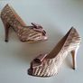 Shoes/Lunar Occasion Pink/Beige Bow Shoes  and Bag Size 5 UK  ..  Price Drop Image 9
