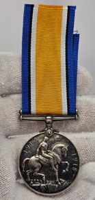 WWI 1914-1918 Silver Medal 112314 PTE. F. W. MARSHALL R. A. M. C. 33.7 Grams Sterling Silver