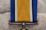 WWI 1914-1918 Silver Medal 112314 PTE. F. W. MARSHALL R. A. M. C. 33.7 Grams Sterling Silver