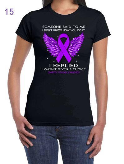 Domestic Violence Awareness T-Shirt Woman