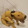 Angry Dog Handmade Wooden Marionette Image 2