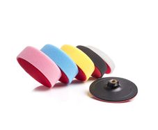 GLASS POLISH Polishing Foam Pads Kit 16030 - 6 inch (150mm) with Hook and Loop Backing Pad, Car Polishing Set, Sponge Applicator Pads