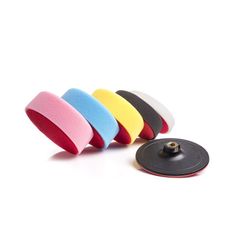 GLASS POLISH Polishing Foam Pads Kit 16030 - 6 inch (150mm) with Hook and Loop Backing Pad, Car Polishing Set, Sponge Applicator Pads