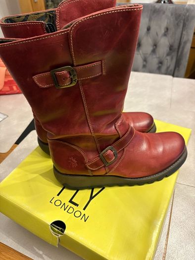 Fly London leather boots 42eu 9uk
