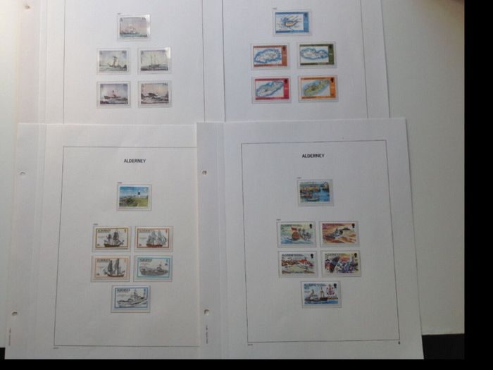 Stamp collection Alderney