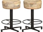 Bar Stools 2 pcs 52 cm Solid Mango Wood