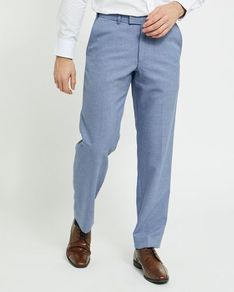 Regular Fit Active Waist Trousers - W38 L33 - BLUE