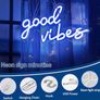 Good Vibes Neon Sign, Neon Light Powered by USB with Switch Wall Decor 16.1inch x 8.2 inch Image 4