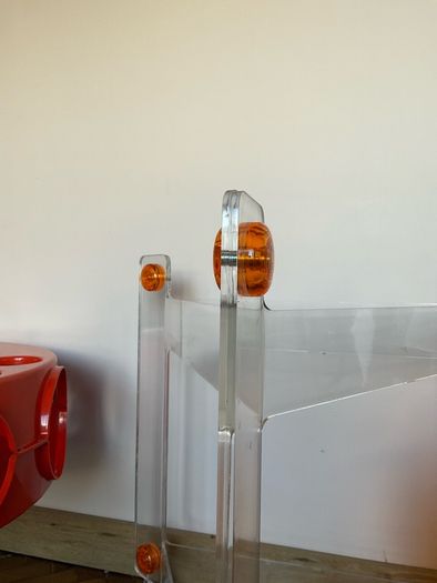 Harvey guzzini bar cart mid century