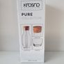 Krosno Glass Bottle with Cork Lid Image 2