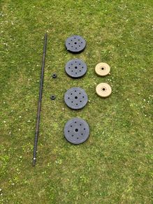 25kg Weights with barbell