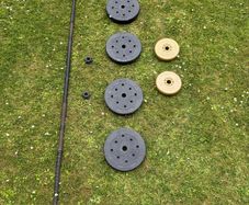 25kg Weights with barbell
