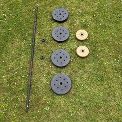 25kg Weights with barbell