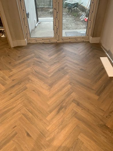 Wood flooring and stair covering