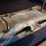 Antique Reclaimed Brass Letterbox with Door Knocker Image 6