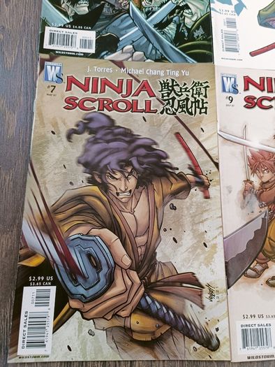 Ninja Scroll Comic Book Lot 11 Issues DC Wild Storm