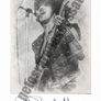 Phil Lynott Art Print Sketch with Replica Auyograph Image 2