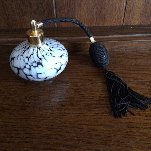 Vintage Mottled Glass vaporiser perfume bottle