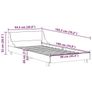 Bed Frame without Mattress 90x190 cm Single Solid Wood Pine Image 5